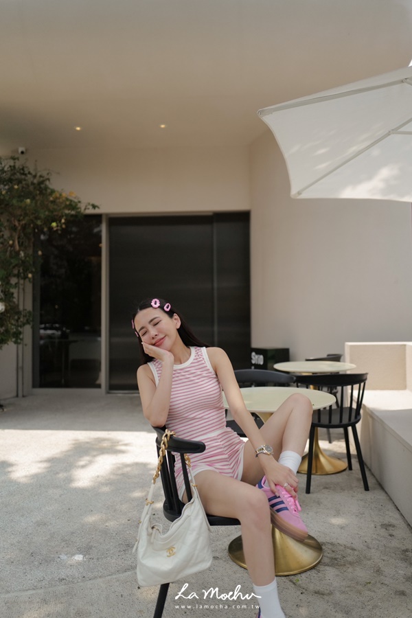 毛巾布條紋短褲